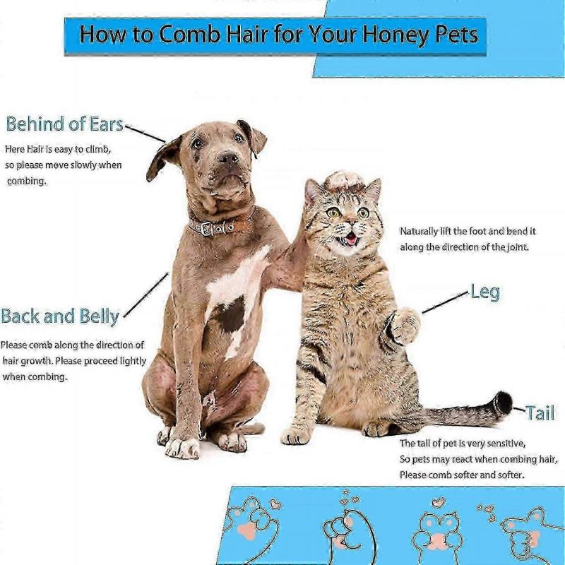 Pet Dog and Cat Brush, Hair Remover for Long and Short Hair, Clean Your Pet