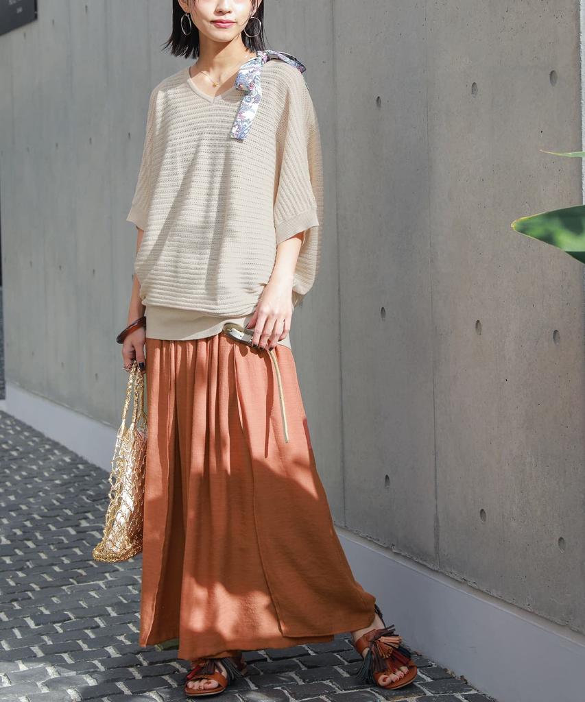 Oshare Walker и Cool Slub Гаучо Длинные Один Размер Подходит Slub Эластичные Плюс Свободные pbn0167 n'OrLABEL "Свободные Брюки" Широкие Брюки, Женские Низ, Брюки,