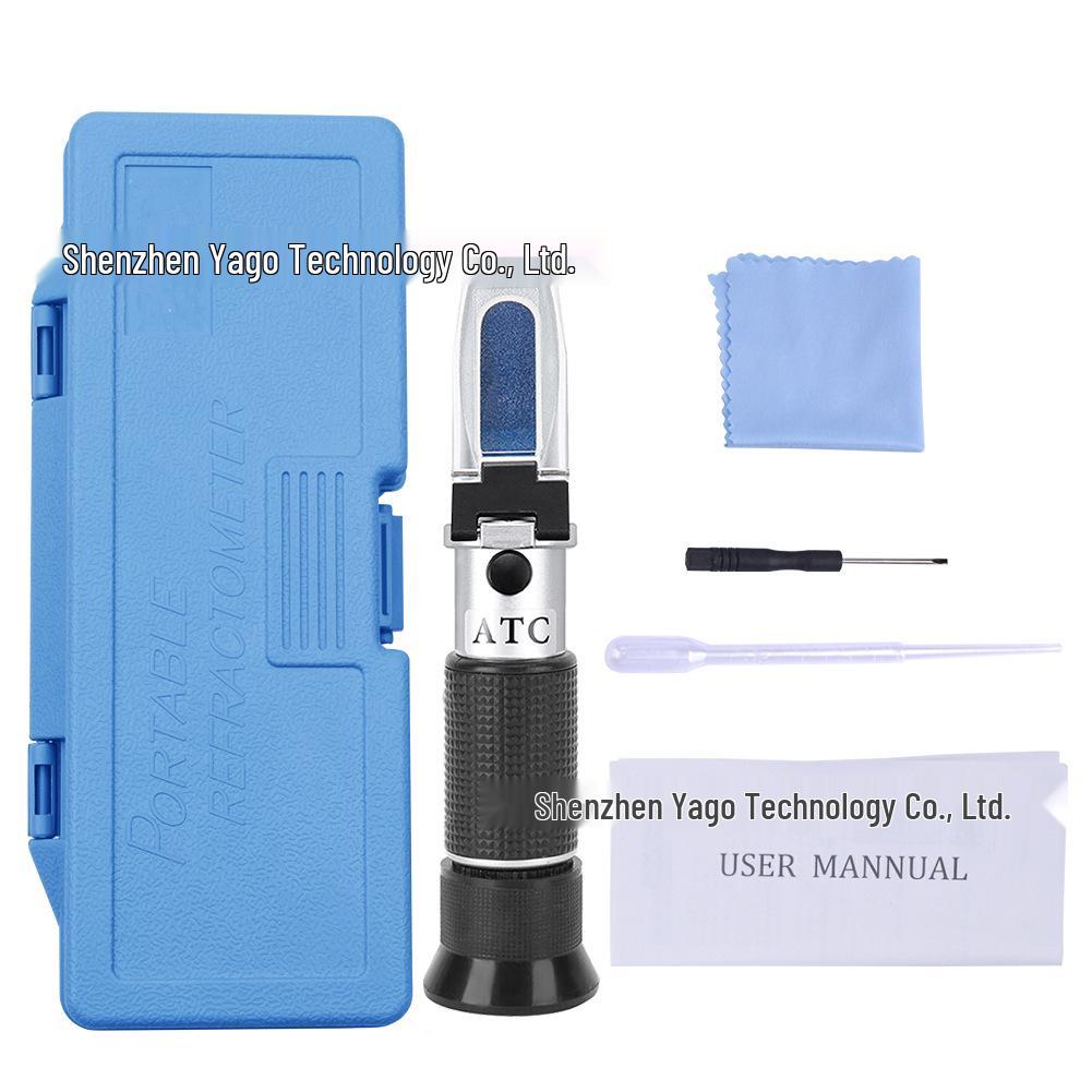 Handheld Refractometer 0-40% Brix Sugar & 0-25% Red/Fruit Wine Concentration Tester
