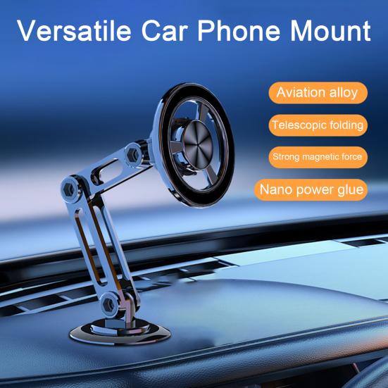 Magnetic Car Phone Holder Foldable Securely Car Phone Holder Mount Your Phone On Any Vehicle Auto Accessories