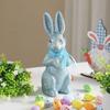 Красочная фигурка Пасхального кролика Имитация статуэток кроликов Креативные фигурки кроликов из пенопласта Праздничная вечеринка
