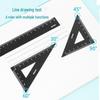 Custom Engraved Metal Triangle Ruler Set for First and Second Grade Students - Aluminum Alloy