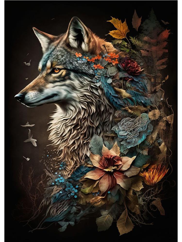 Винтажные животные в джунглях, цветы, холст, картина, печать плакатов, павлин, тукан, попугай, слон, обезьяна, настенная живопись, домашний декор для комнаты