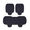 All-Season Linen Car Seat Cushion Set: Three-Piece Universal Fit for Driver/Passenger and Rear Seats