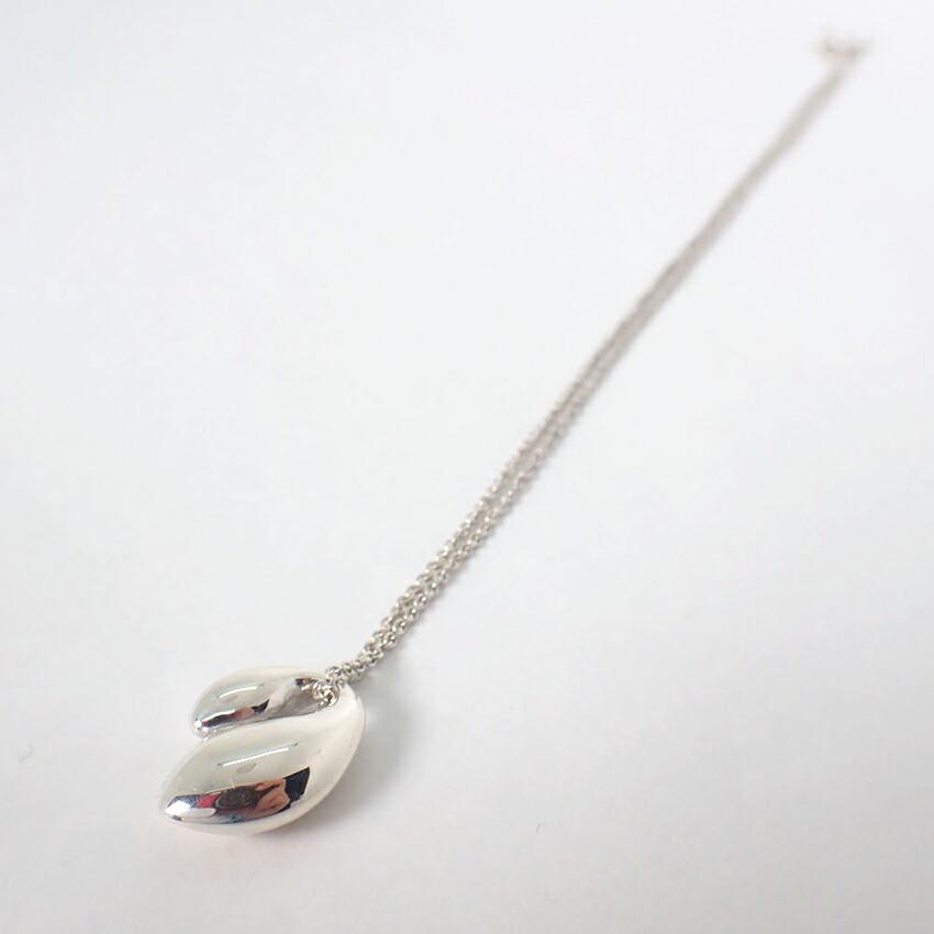 [Б/у] TIFFANY/Tiffany 925 двойная каплевидная подвеска/ожерелье/g454-87