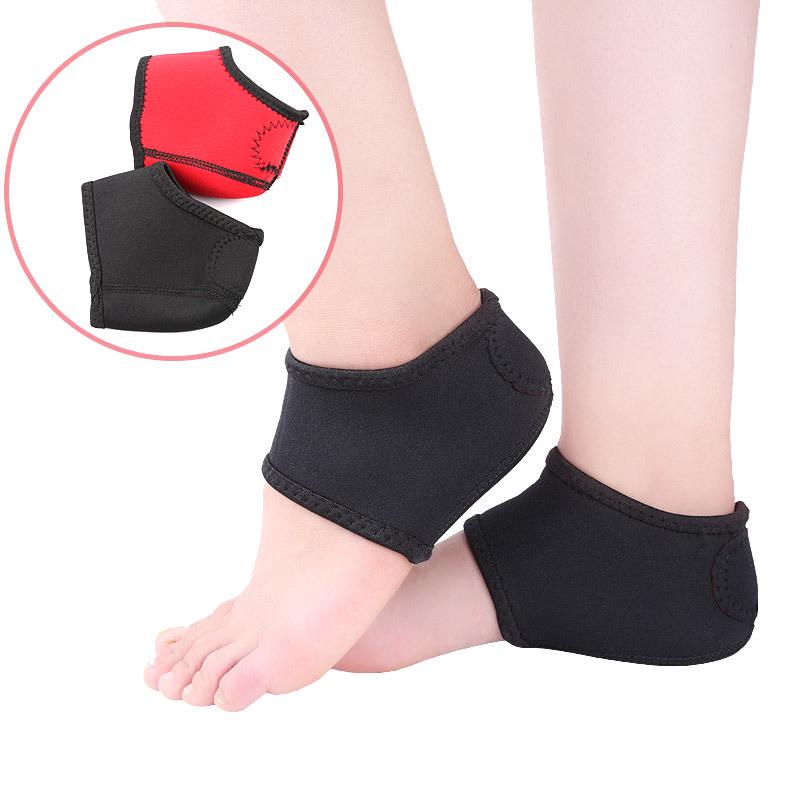 Unisex Black Red Heel Protection Socks - Foot Cover & Shoe Protector