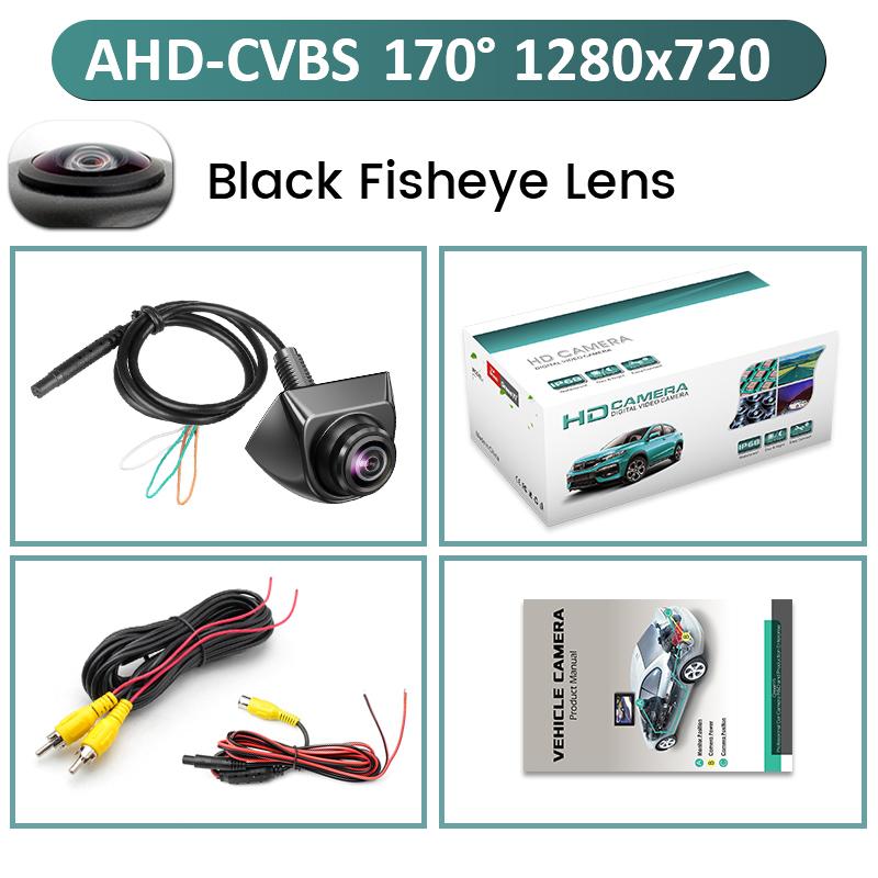 GreenYi AHD 1080P Vehicle Backup Camera, 360 Degrees Adjustable Fish Eye Lens Night Vision Waterproof Front/ Rear View Camera
