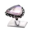 Amethyst Natural Gemstone Antique Silver Plated Ring US Size-7.25 R 5340