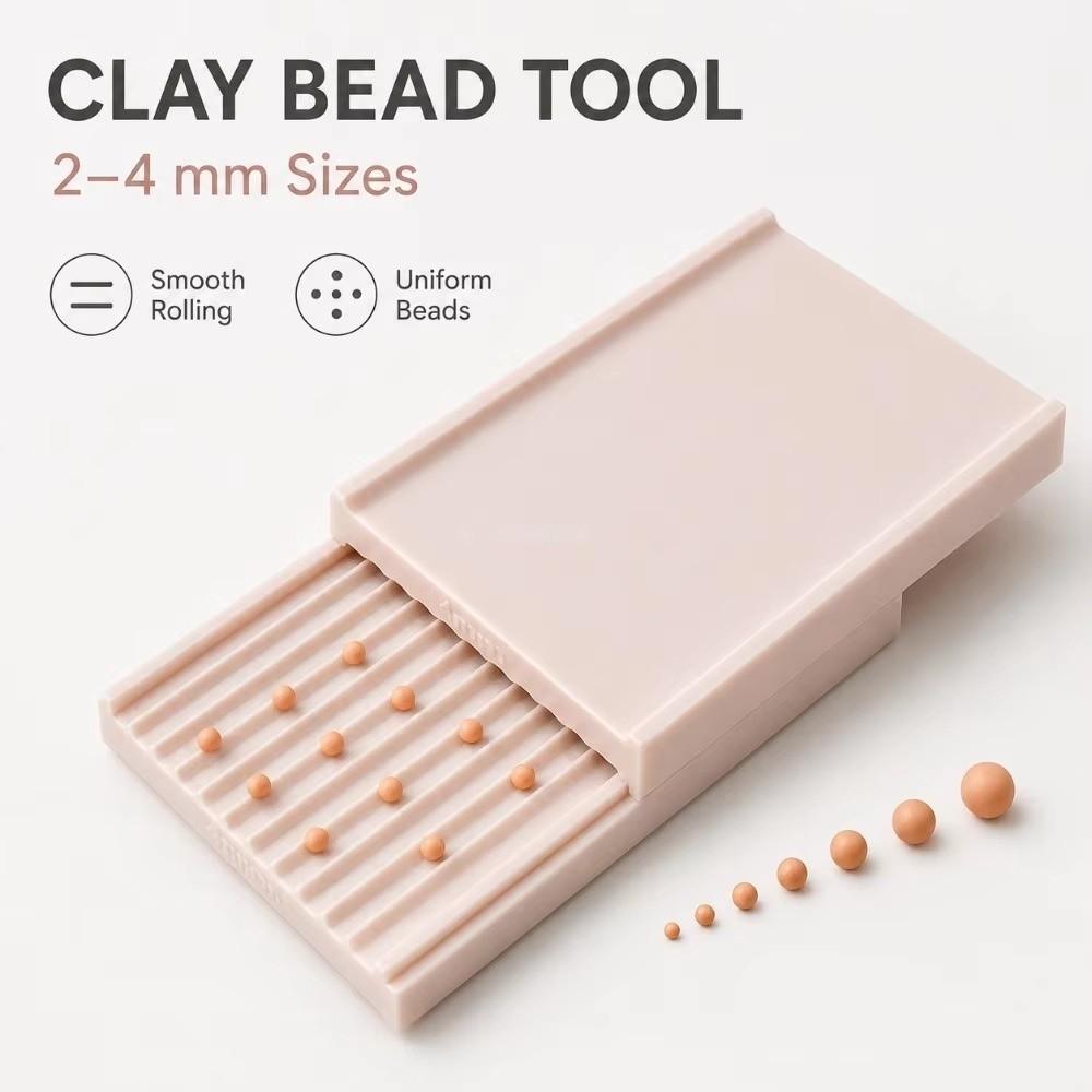 2-4mm Clay Gel Ball Maker Tool 3D Printed Clay Bead Making Plate Gel Bead Roller Pottery Shaping