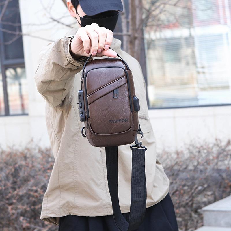 Мужская нагрудная сумка, сумка через плечо, новый повседневный рюкзак на одно плечо большой вместимости, модный, многофункциональный и трендовый спортивный
