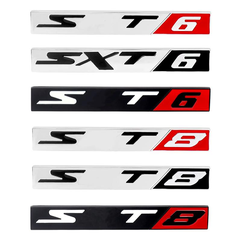 1 шт. 3D Металлические Наклейки-Эмблемы Sxt6 Sxt8 Для Ram Caliber Journey Sxt8 Sxt6 Srt6 Srt8 Caravan Авто Стайлинг Аксессуары