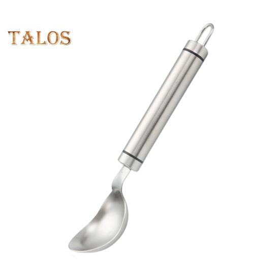 Ложка для мороженого из нержавеющей стали, удобная ручка, эргономичный дизайн, инструмент для любителей десертов, столовые приборы для десертов