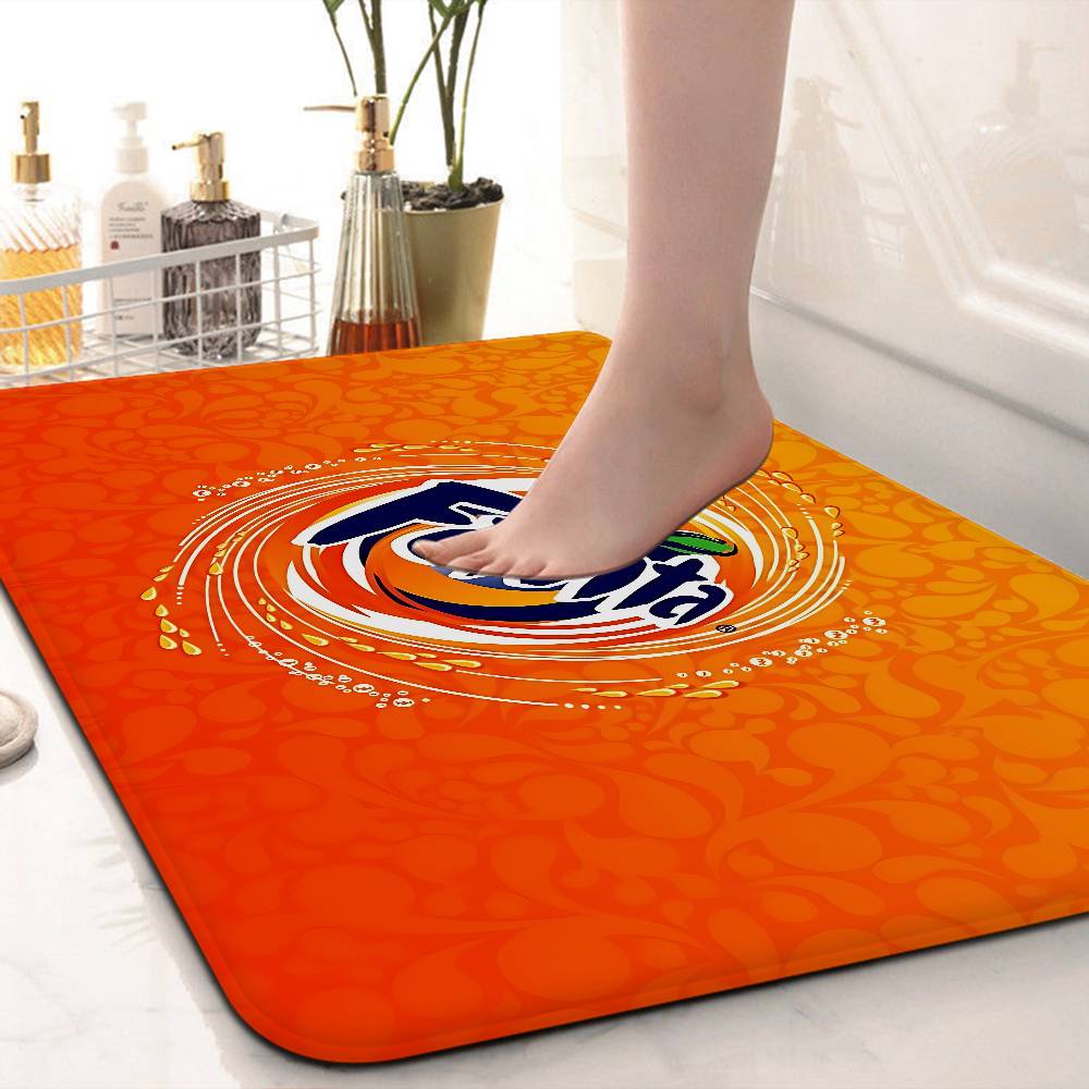 Funny F Fanta Logo Door Mat Washable Non Slip Living Room Sofa Chairs Area Mat Kitchen Doormat Area Rug