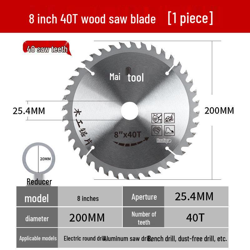 Dual-Purpose Aluminum-Wood Saw Blade: High Hardness Alloy Teeth for Woodworking and Ecological Boards