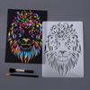 Трафареты для рисования YUELU Креативная тема животных Кружевная линейка Персонализированные трафареты для скретч-рисования