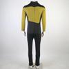 Star Yellow Jumpsuit Treks The Next Generation Unisex Adult Cosplay Costume Halloween Uniform