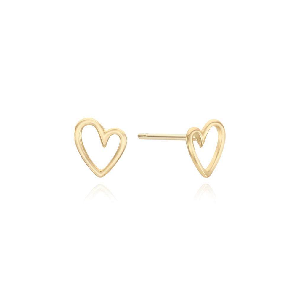 LLOYD Line Heart 14k Gold Earrings LPFN3225G