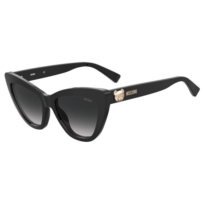 Lunettes de soleil MOSCHINO MOS122/S BLACK (807 9O) - Aviator - Protection 3 - Gris - Tendance