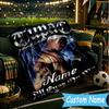 1PC Custom Name Hip Hop Throws Blanket Flannel Blankets for Couch Bed Gifts for Men Women Travel Picnic Christmas fan Gifts