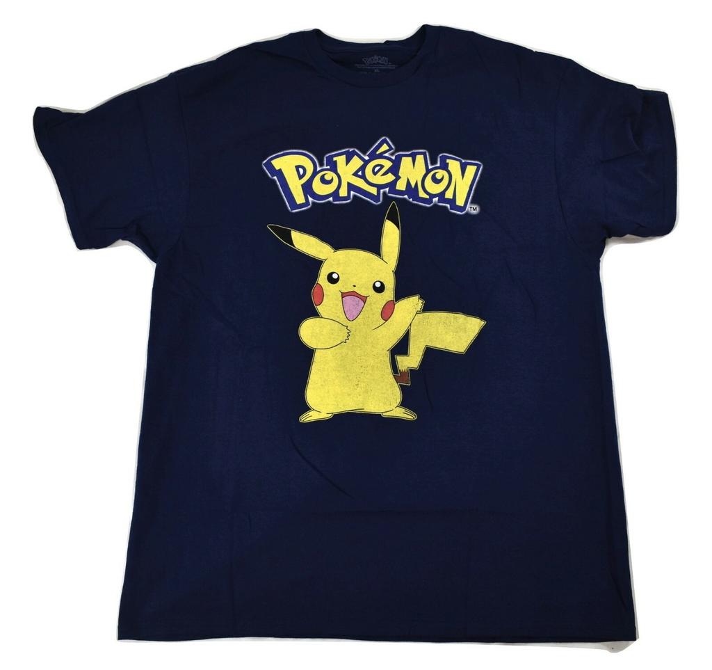 Мужская футболка Pokemon Пикачу темно-синяя новая XL