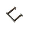 Natural Wood Perch Parrot Bird  Grooming Stand Bar Grinding Claw Toy For Small Medium Birds Easy To Install JJ1546