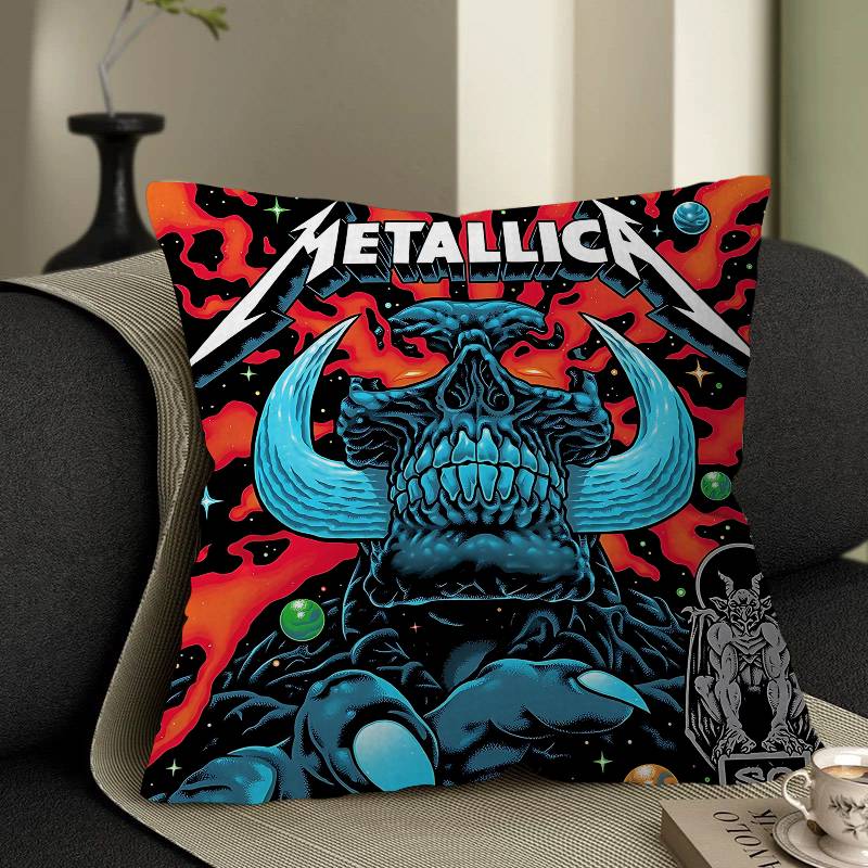 Подушка с чехлом M-METALLICA Cool Cushion Cover Наволочка Обивка Диван Плед для дивана Домашний Декор Наволочка