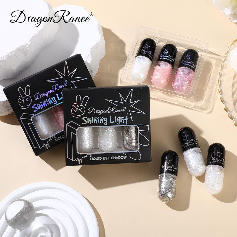 Dragon Ranee Набор жидких теней с блестками - 3 цвета, перламутровый и мерцающий финиш
