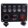 12V/24V Inline Fuse Box Dual USB Socket ON-OFF Toggle For Car LED Voltmeter Power Outlet  Camper