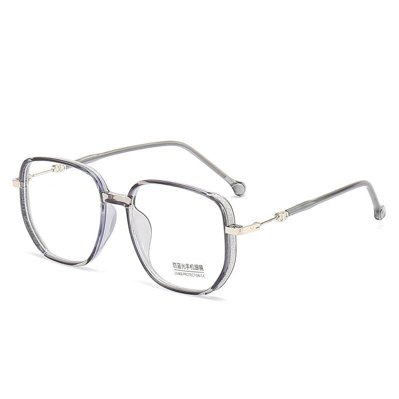 Anti-blue reading glasses women's large frame high definition flat glasses ultra-light fashion age-reducing reading glasses anti-ultraviolet