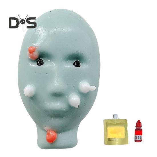 Игрушка для выдавливания прыщей Aliens Fidget Toy Многоразовая для детей и подростков, взрослых, для снятия стресса, мультяшная, для мужчин и женщин, игра для выдавливания прыщей на лице Aliens(Инструменты для наполнения не включены)