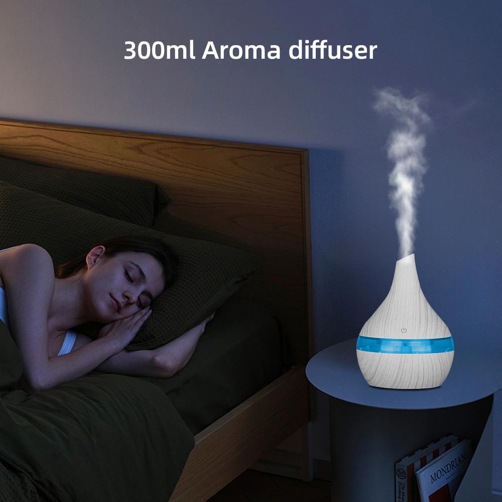 Portable 300ml USB Humidifier with Essential Oils Mini Touch Diffuser for Travel, Desk & Small Spaces