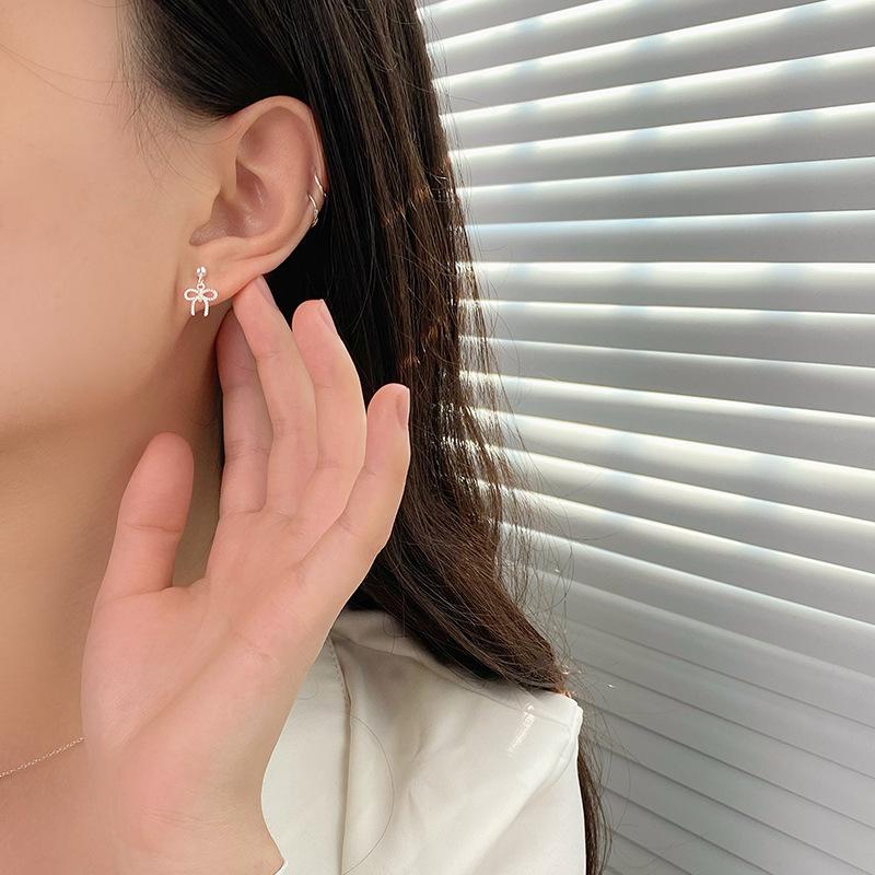 Нежные серьги-бантики в виде солений для женщин, милые и симпатичные серьги в стиле Ins Niche