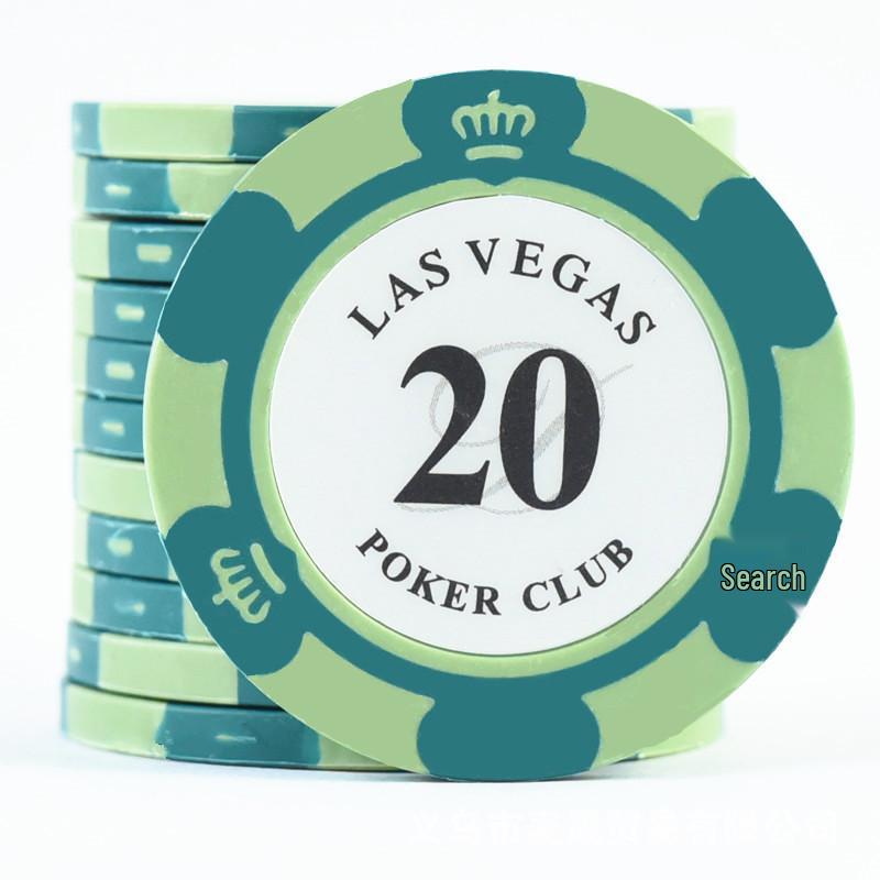 Набор глиняных фишек для Техасского Холдема и Маджонга Crown с железными вставками, алюминиевый кейс, скатерть для Гуаньдана