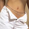 Женская хип-хоп сексуальная пляжная жемчужная цепочка на талию ретро многослойная цепочка для тела ювелирные изделия