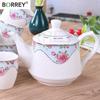 BORREYкерамический чайник с фильтром, чайник в европейском стиле, холодный чайник, кофейник, украшение для дома, художественное произведение, керамическая посуда, подарок на день рождения, свадьбу