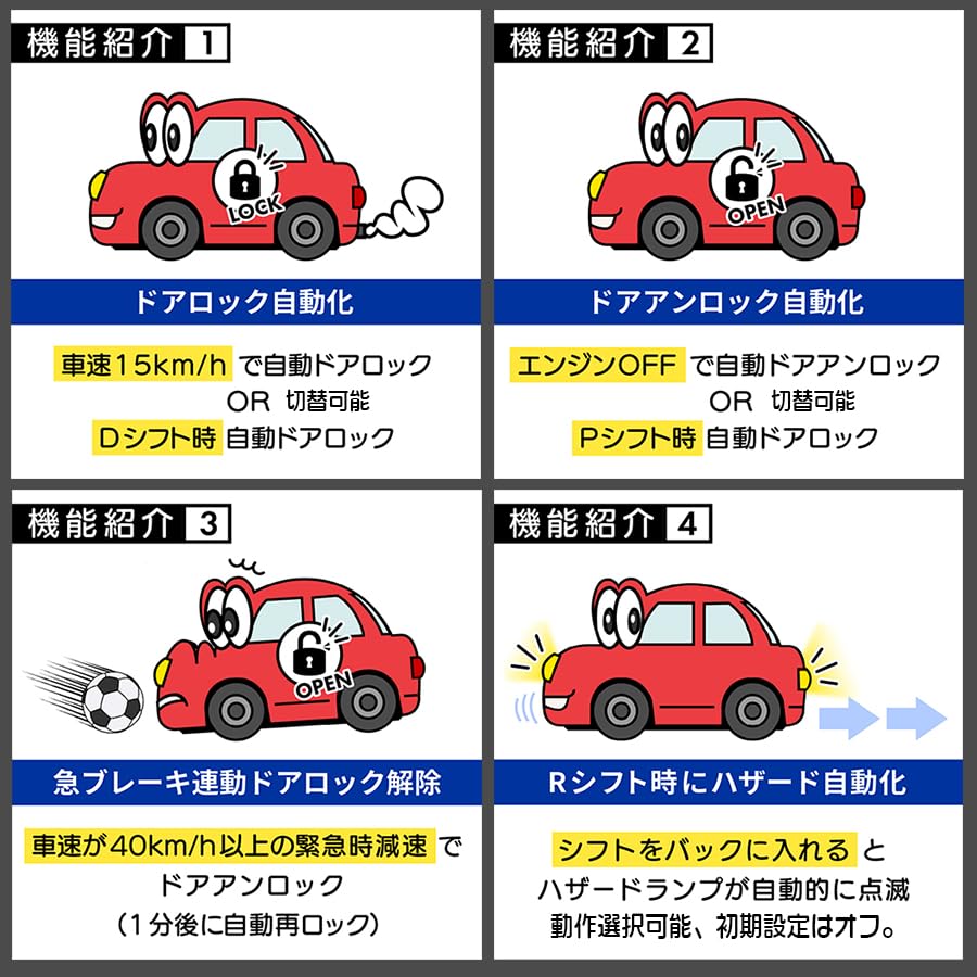 Bull Parts Замок скорости двери Toyota для Prius 60 серии 2023 OBD Автоматическая блокировка дверей по скорости (С января по настоящее время)