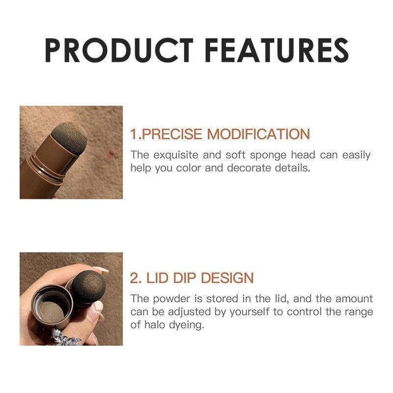 Порошок для волос 1,2 г. Порошок от выпадения волос для подкрашивания корней для волос на всем теле, бороды.