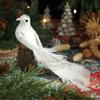 Artificial Simulated White Bird Pendant Colorful Christmas Tree Decoration New Year Gifts