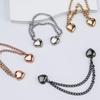 10PCS Detachable Magnetic Clothing Clip Heart-shaped Nail Free Chain Magnetic Buckle Multi-Function Metal
