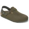 Birkenstock Токио Замшевые Удобные Универсальные Простые Для Поездок Модные Трендовые Шлепанцы Сандалии Унисекс Оливково-Зеленые 1029912