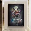 Hindu Elephant God Canvas Painting Abstract Religion Ganesha LLotus Wall Posters and Prints Graffiti Picture Home Deocr No Frame