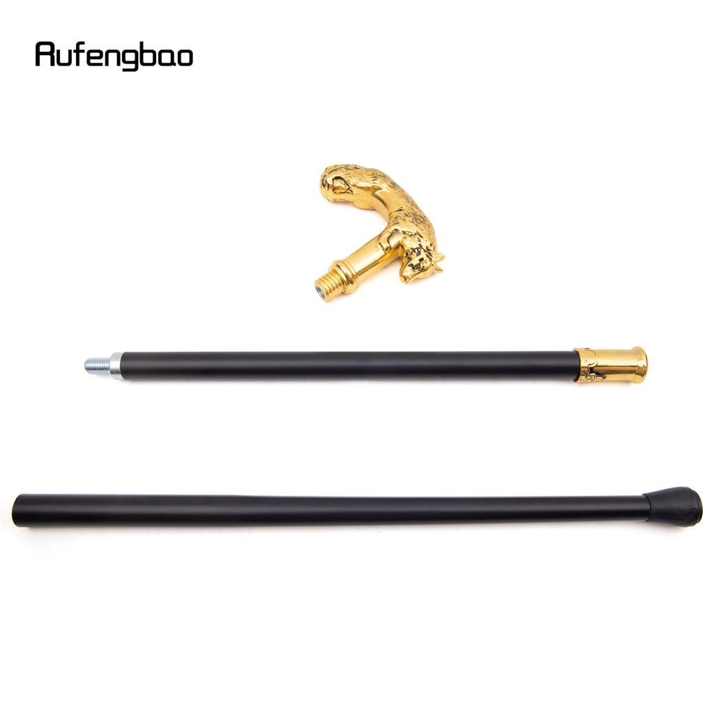 Трость для ходьбы «Золотой волк», модная декоративная трость для джентльмена, элегантная трость для косплея, набалдашник, посох 90 см