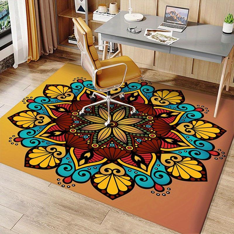 Цветочный полиэстеровый ковер  Многоцветный нескользящий ковер для гостиной и спальни Плотность  Варианты больших размеров  Vibra