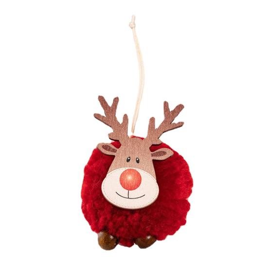 1/4 шт. войлочные украшения в виде лося на рождественскую елку, плюшевые войлочные украшения в виде оленей для рождественской вечеринки, декор для дома на елку