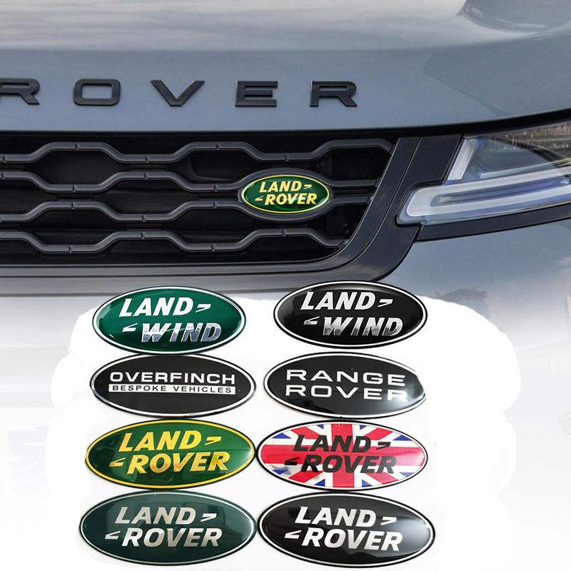 1Pcs Alloy Car Stickers Badge Accessories For Land Rover Range Rover Freelander Discovery Defender Evoque OVERFINCH SVR SV Velar HY3