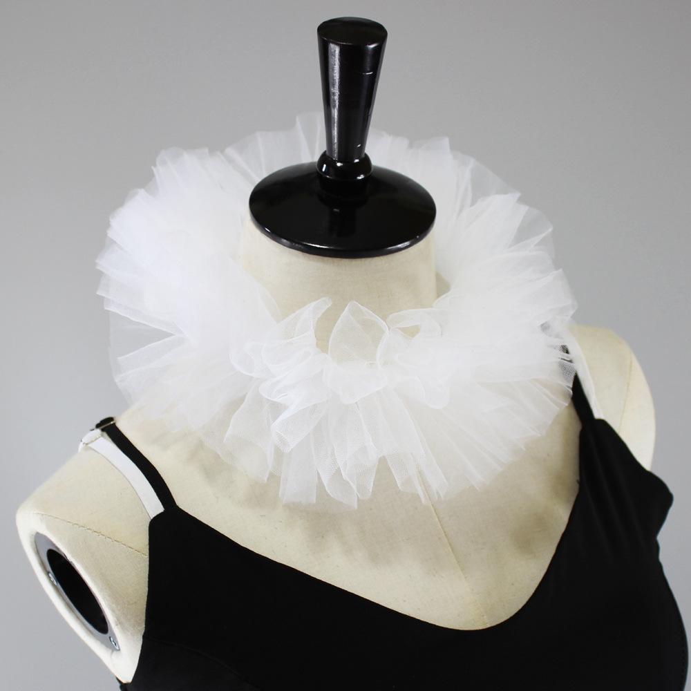 Сетчатый маленький пышный воротник, шарф, воротник-жабо, декоративный фальшивый воротник