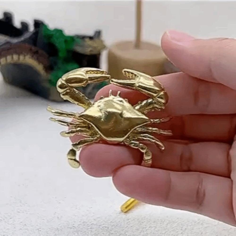 Luxury Crab Design Drawer Handles Hardware Wardrobe Door Pulls Animals Closet Door Knobs Dresser
