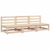 VidaXL Canapés de Jardin sans Accoudoirs 3 pcs, Sièges avec Dossier, Meubles de Terrasse Patio Arrière-cour Extérieur, Bois 837928