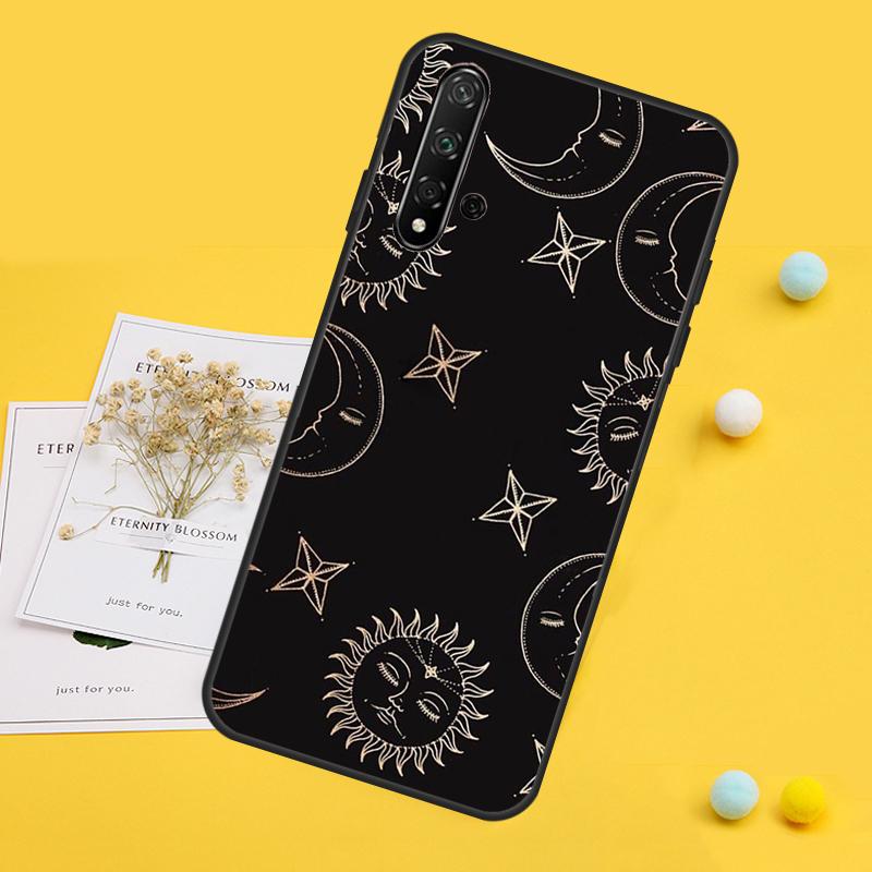 Чехол Луна и Солнце для Huawei Nova 7i 8i 11i 12i 12s 9 10 SE Y90 Y60 Y70 Y72 Y61 Y91 P30 P40 Lite P60 Pro