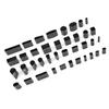 1 Set 39pcs Shape Style Hole Hollow Cutter Punch Leather Craft DIY Tool Metal